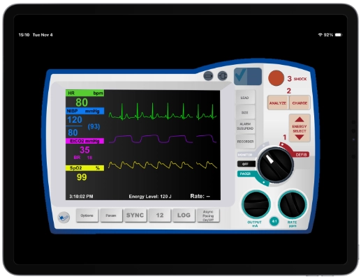 Try the Med Sim App R Cardiac Monitor
